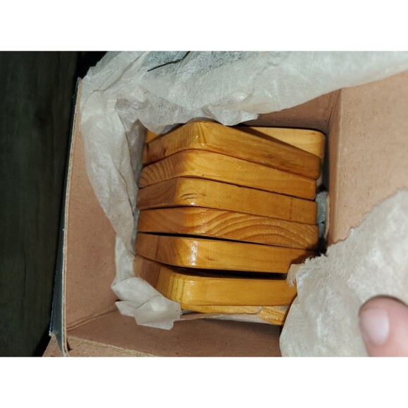 Special Memories 7 Pc. Pine Coaster Set - Picture 2 of 2